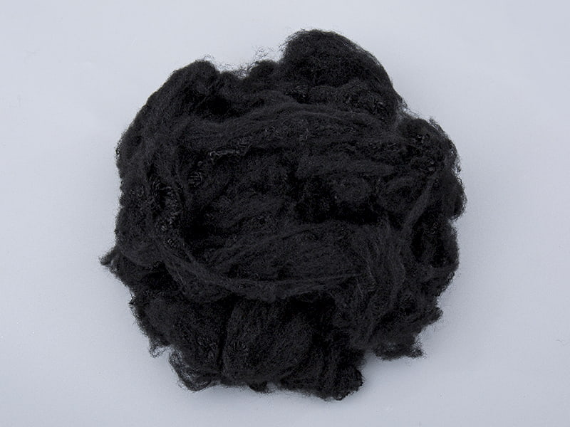 3D emzc-I nigrum non-textile acus punctam fibra